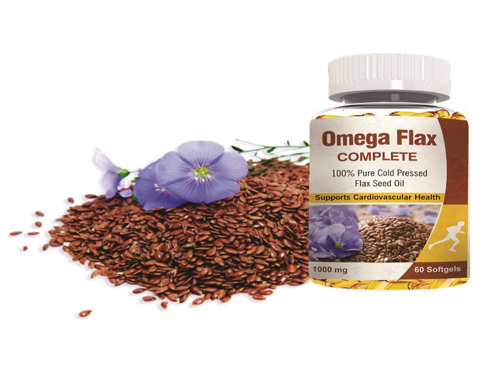 Omega Flax Complete - 100 % Pure Cold Pressed Flax Seed Oil