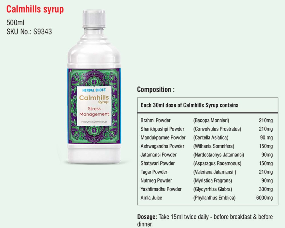 Calmhills syrup