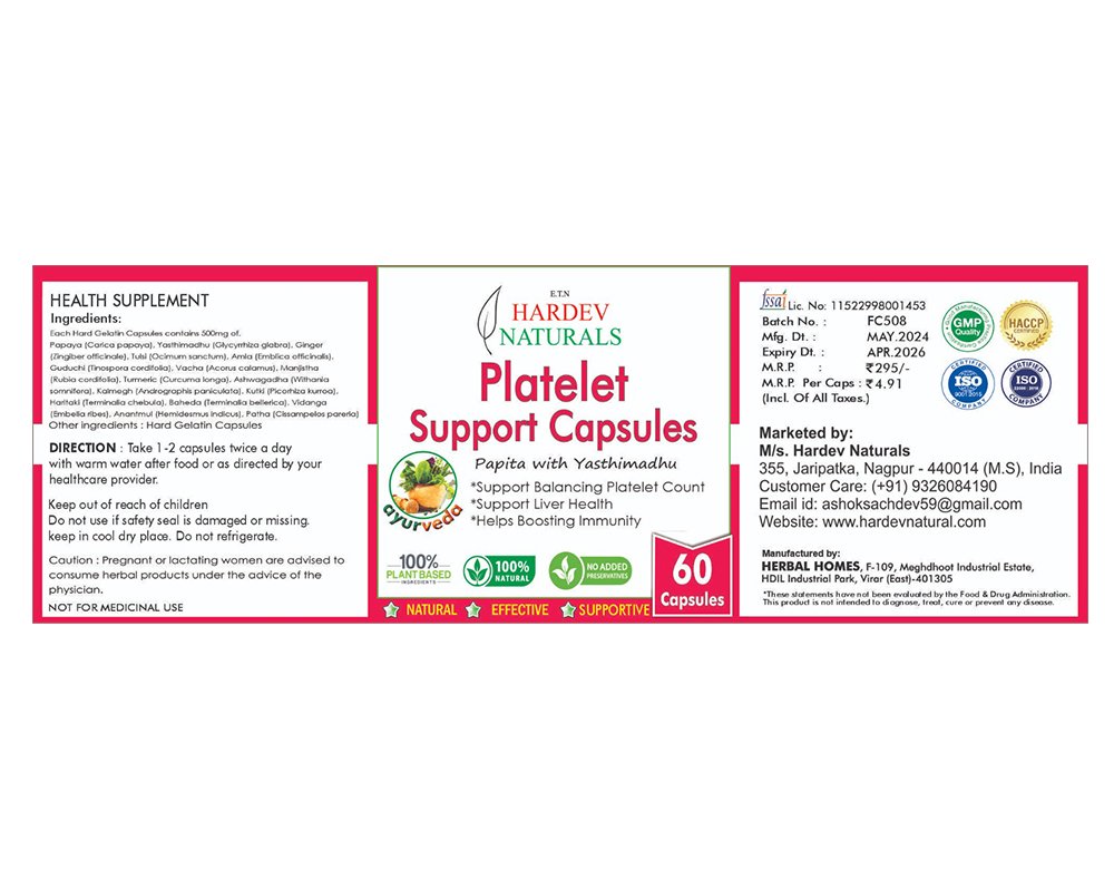 Platelet Support Capsules
